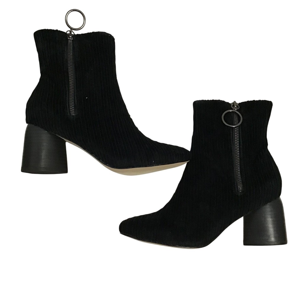 Sbicca Menlee Womens Solid‎ Black Round Toe Side Zip Ankle Bootie Size 7